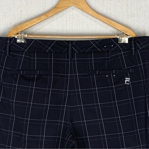 Fila~Men’s Sport Golf Shorts~Black Plaid~10” Inseam~Sz‎ 40 - Picture 5 of 8